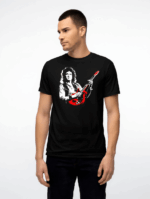 Camiseta Negra Vinyqueen Brian May - Imagen 5