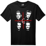 camiseta negra hombres g
