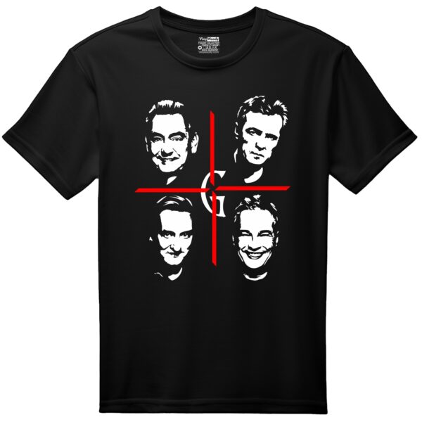 camiseta negra hombres g