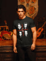 Camiseta Negra Vinyhombres G - Imagen 3