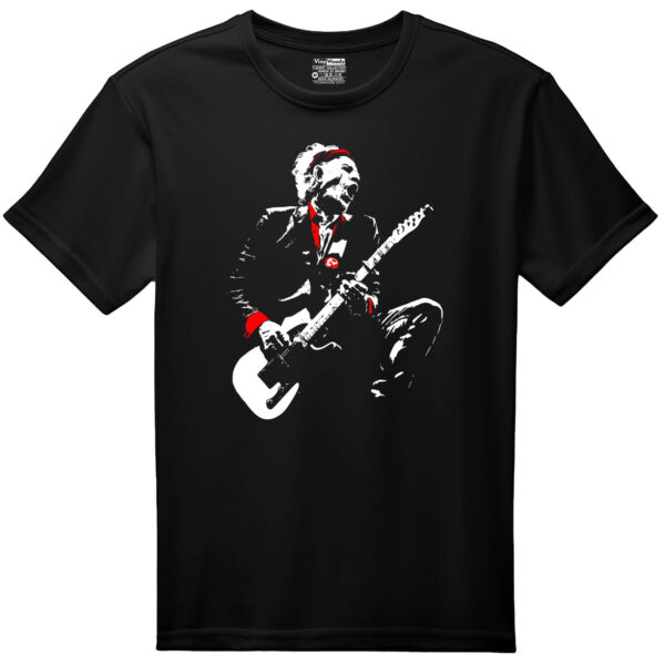 camiseta negra keith richards rolling stones