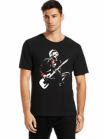 Camiseta Negra Vinyrolling Stones Keith Richards - Imagen 2