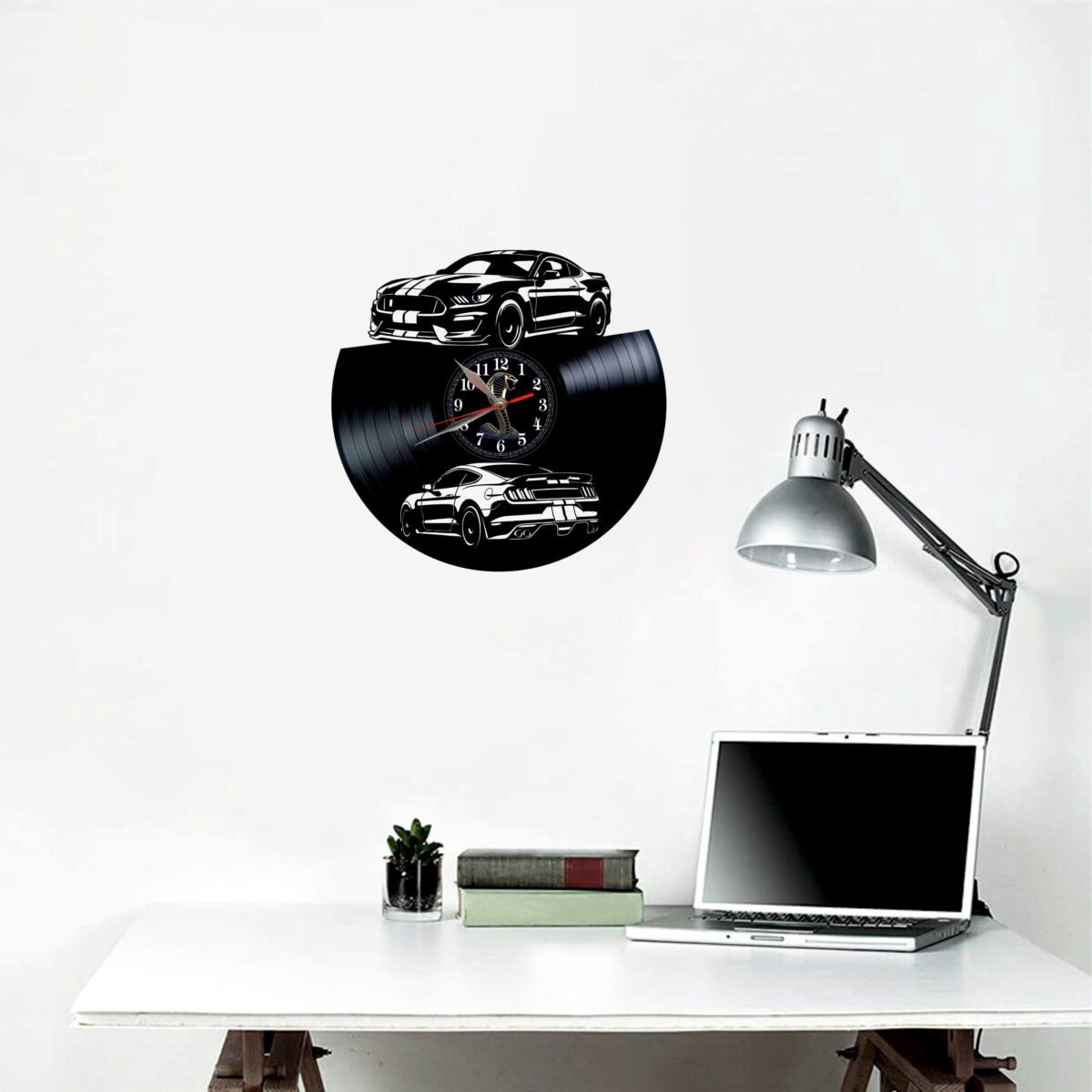 Vinyford Mustang Shelby Reloj de Pared - Imagen 2