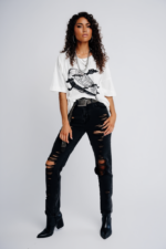 Camiseta Blanca Vinyled Zeppelin - Imagen 2